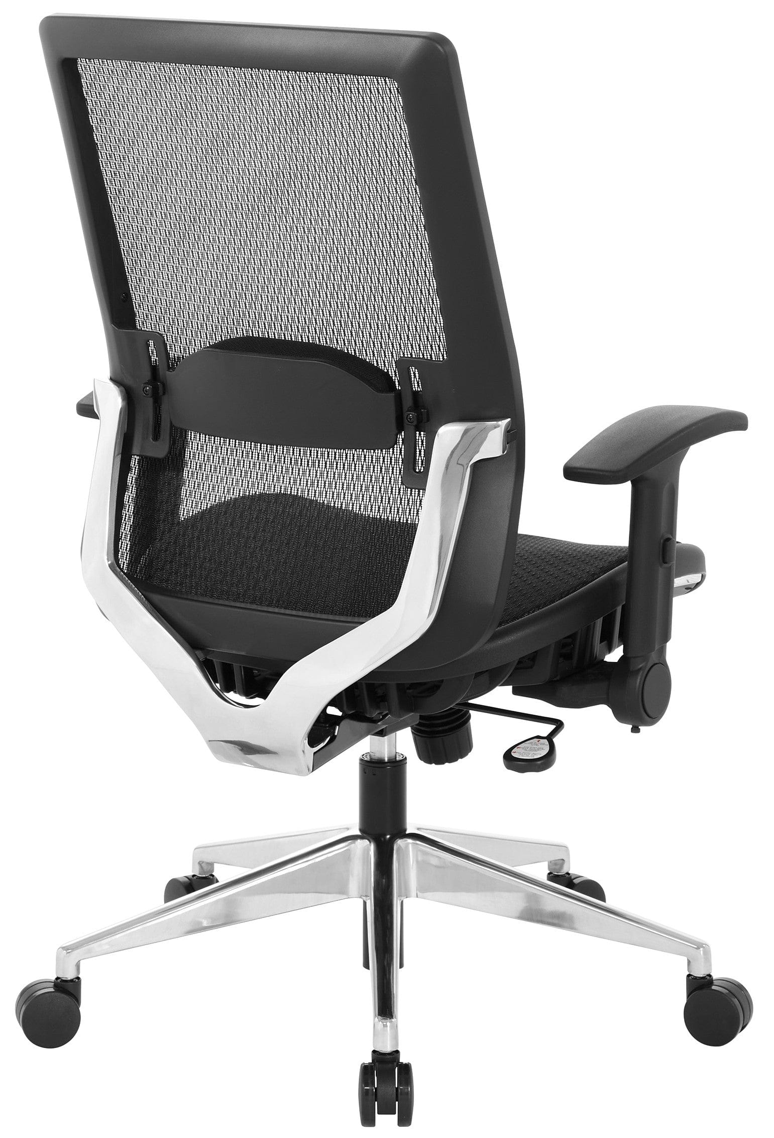 Space Seating® Black Mesh Executive Chair with Flip Arms [867A-11P91F2] - Image 4