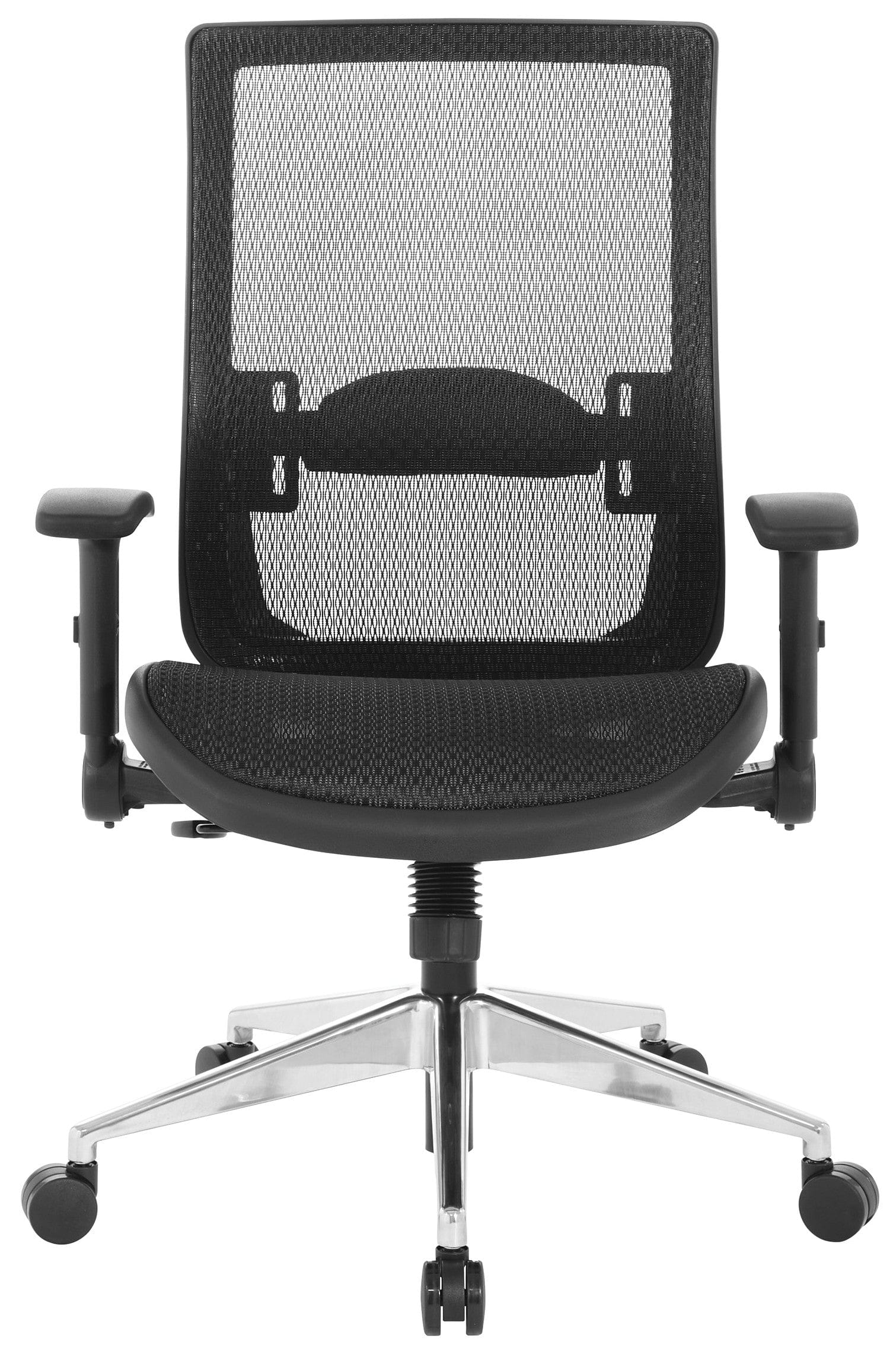 Space Seating® Black Mesh Executive Chair with Flip Arms [867A-11P91F2] - Image 6