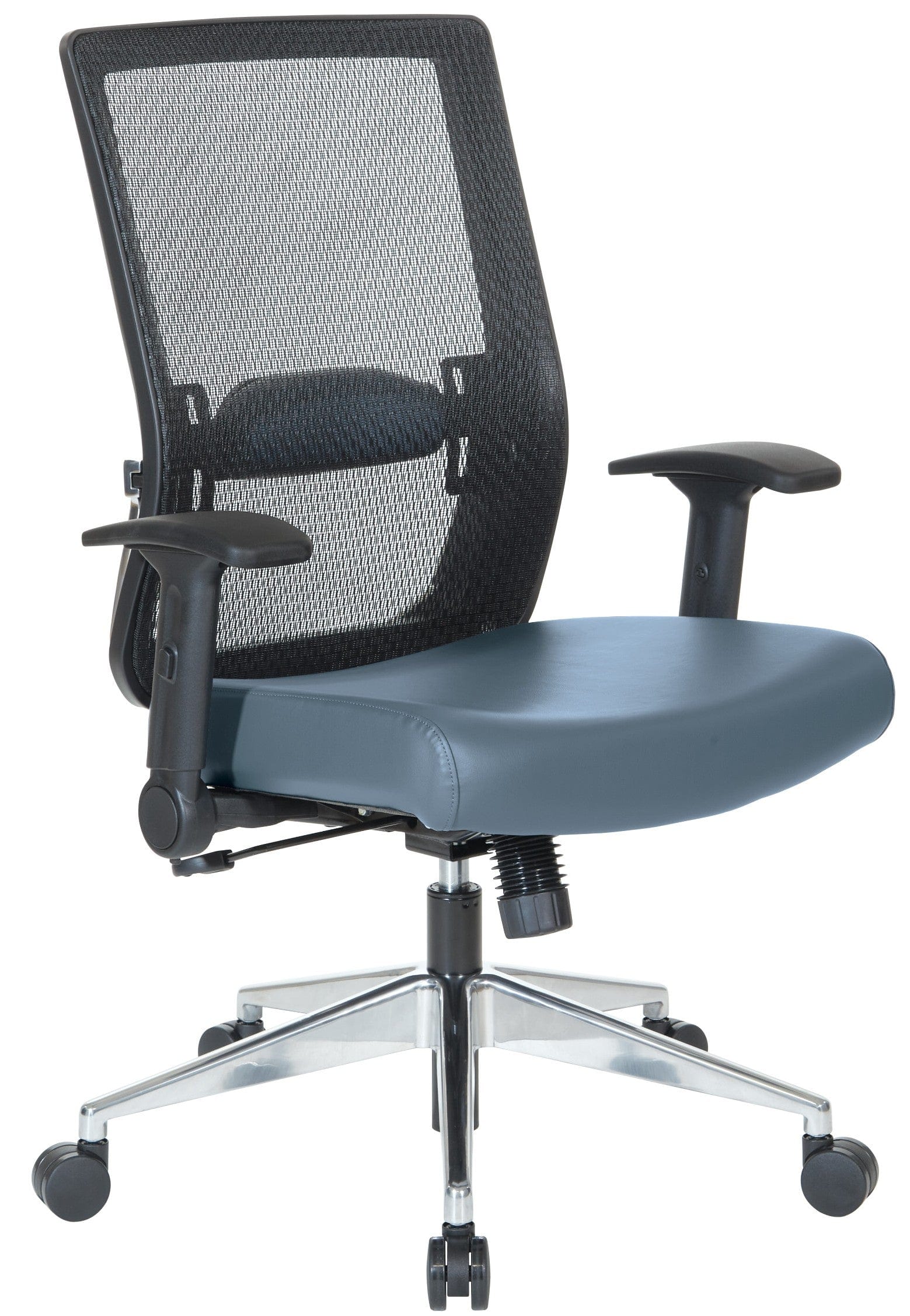 Space Seating® Black Mesh Managers Chair with Flip Arms [867A-1P91F2]