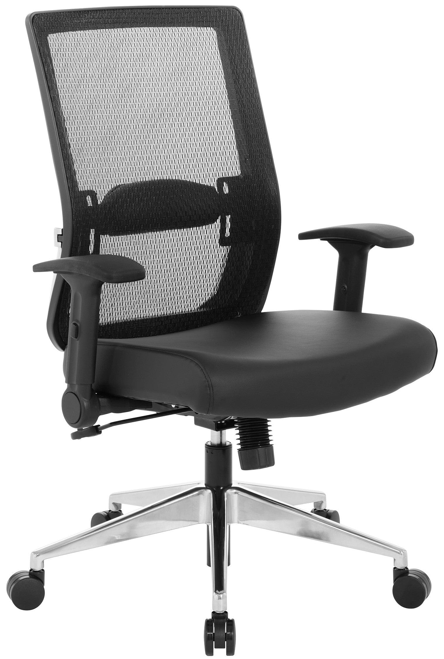 Space Seating® Black Mesh Managers Chair with Flip Arms [867A-1P91F2] - Image 2