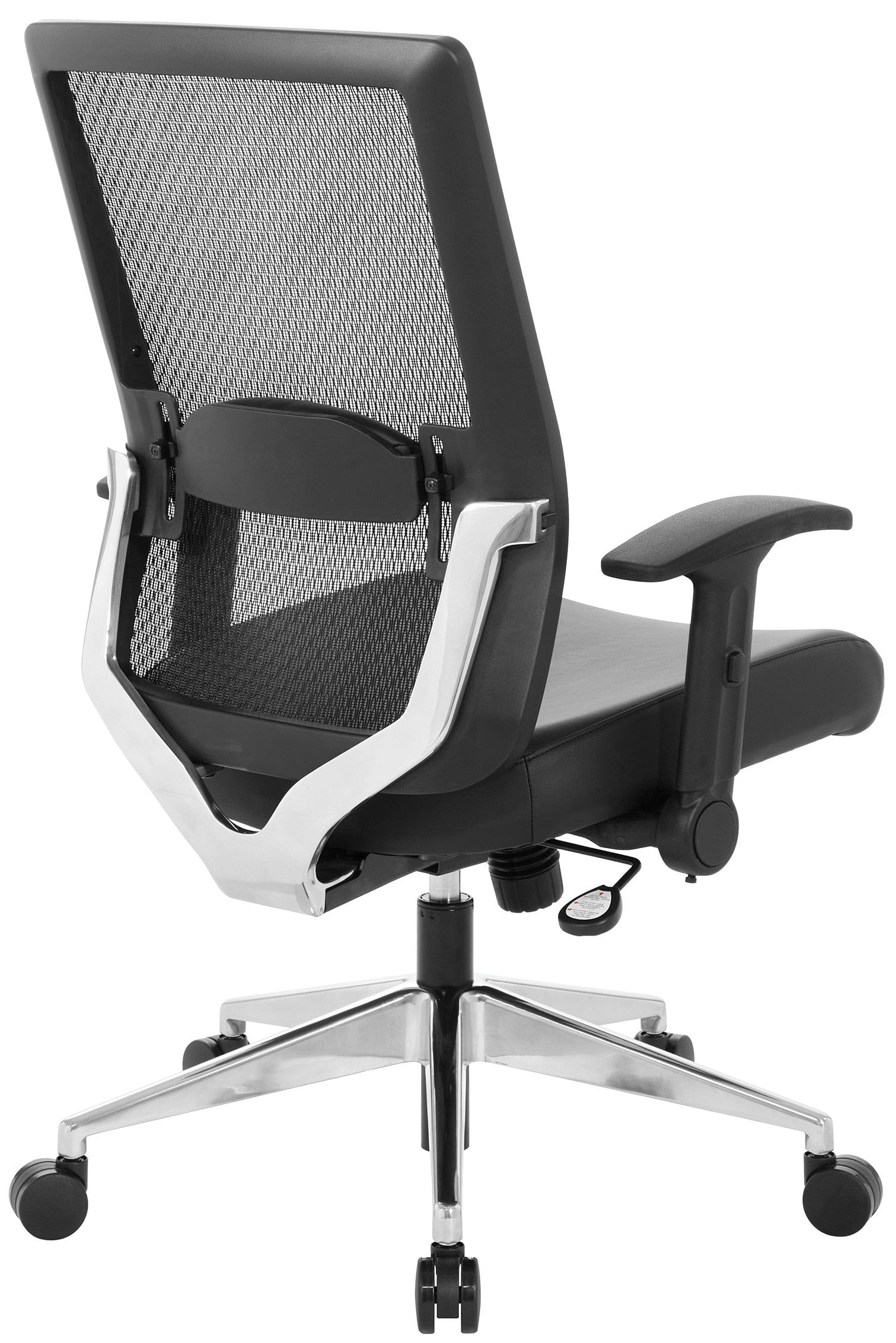 Space Seating® Black Mesh Managers Chair with Flip Arms [867A-1P91F2] - Image 4