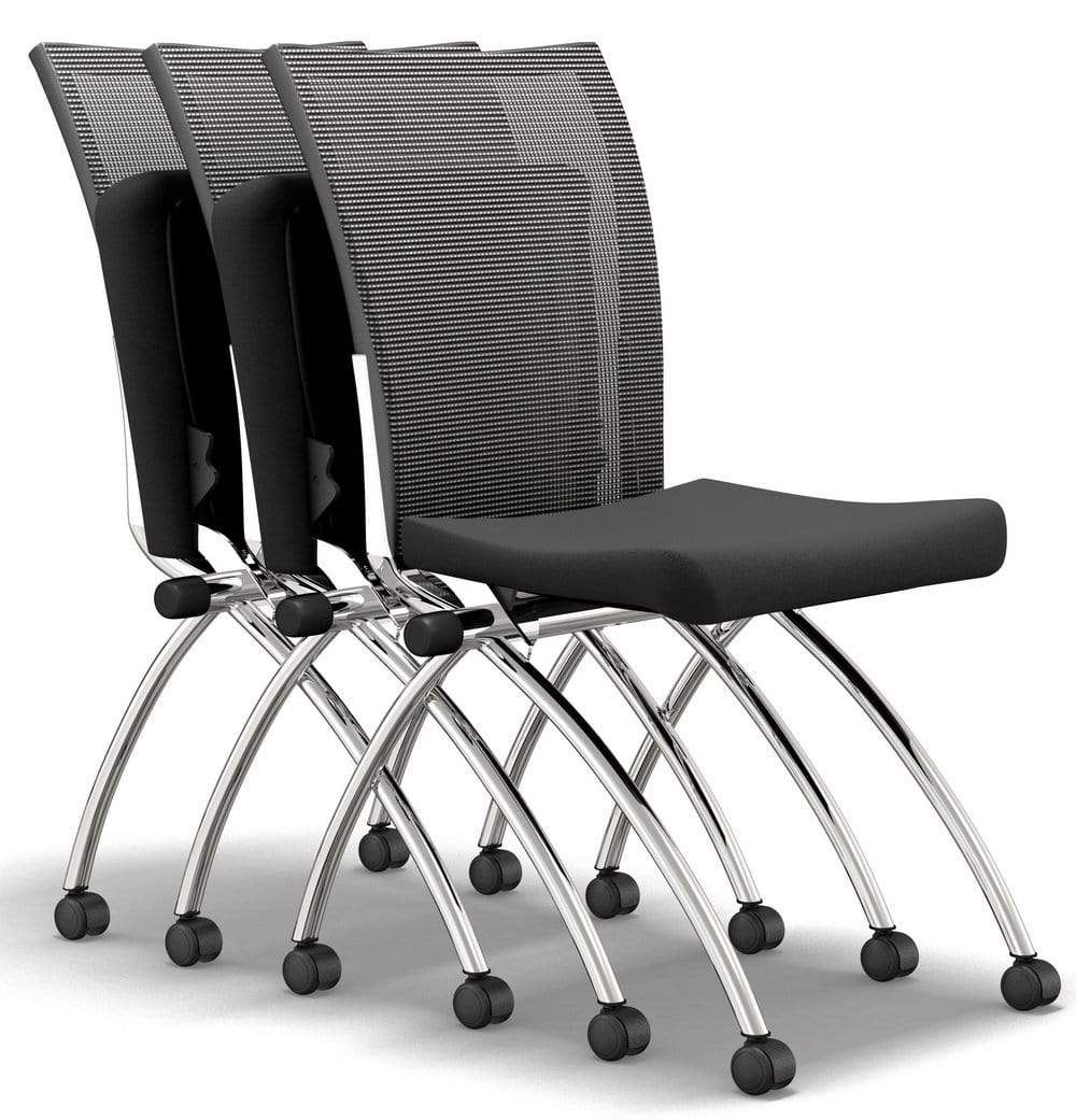 Safco Mayline Valore Armless Mesh Back Nesting Chair, 2-Pack [TSH2] - Image 3
