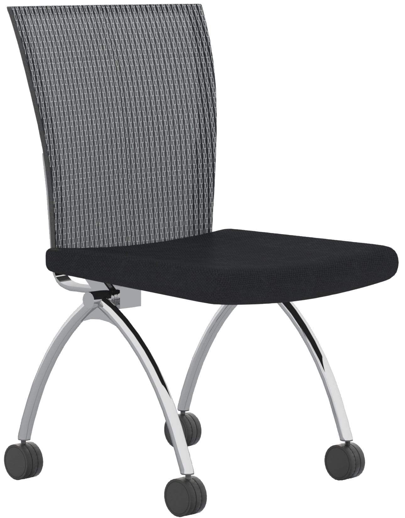 Safco Mayline Valore Armless Mesh Back Nesting Chair, 2-Pack [TSH2] - Image 4