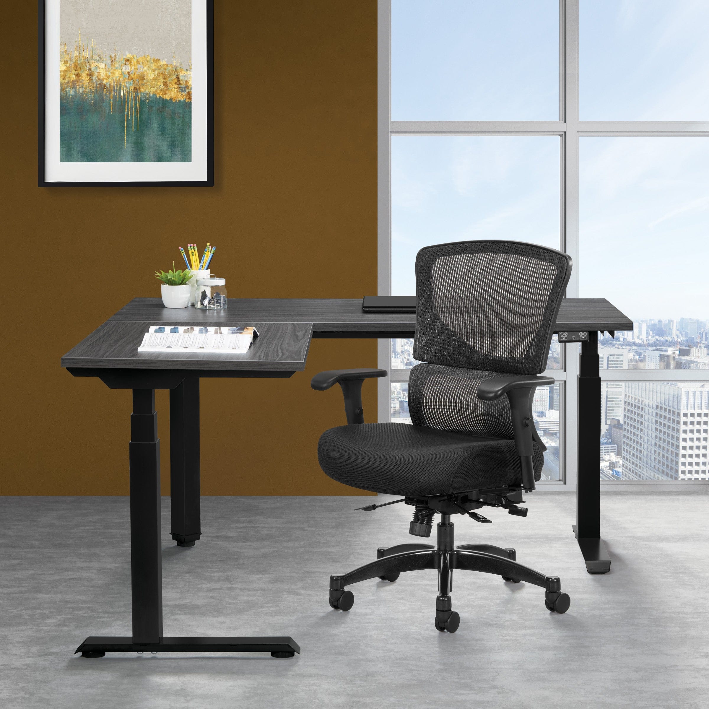 Vertical Matrix Back Manager's Big and Tall Chair [639-3T1763] - Image 2