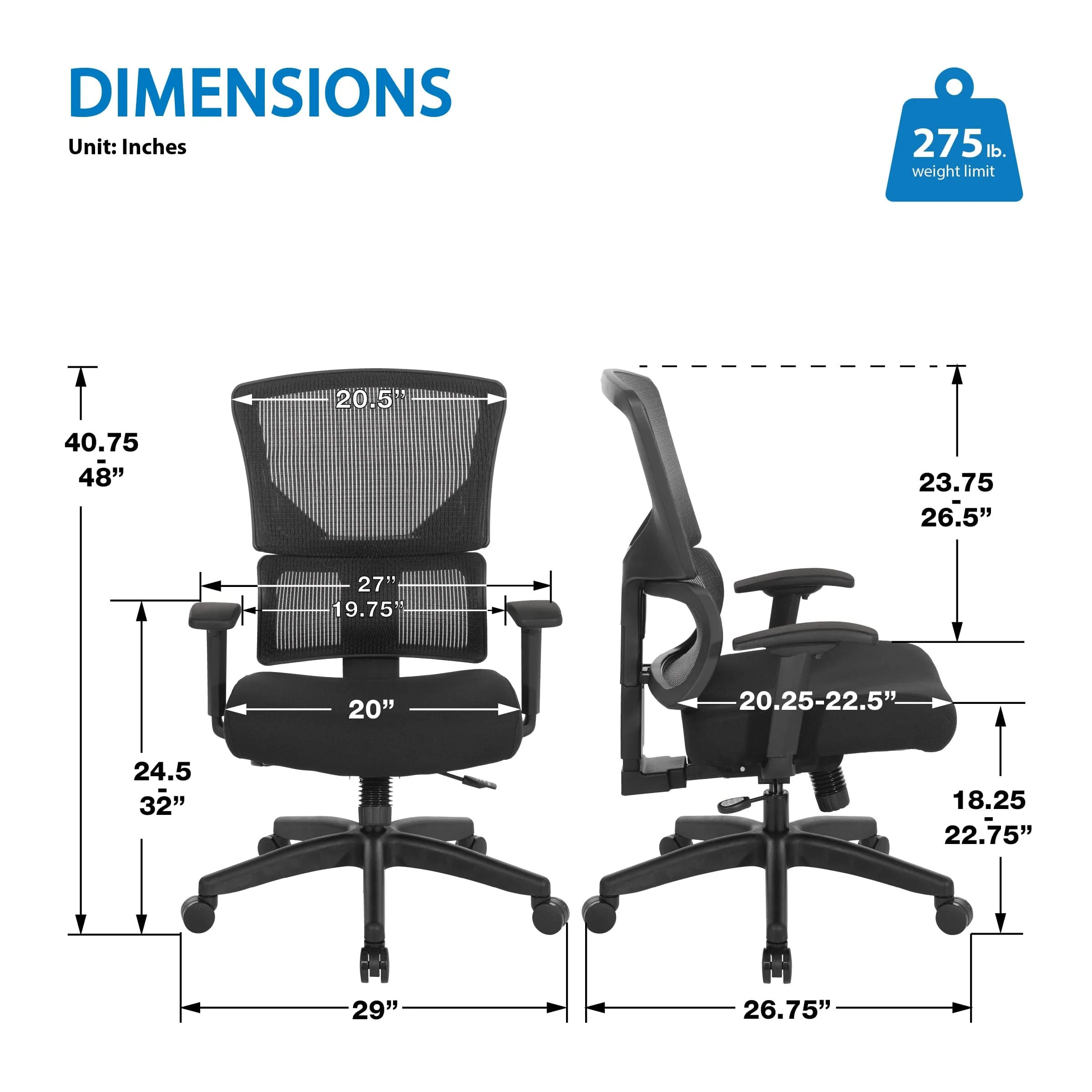 Vertical Matrix Back Manager's Chair with Optional Headrest [639-F3T1N48P] - Image 4