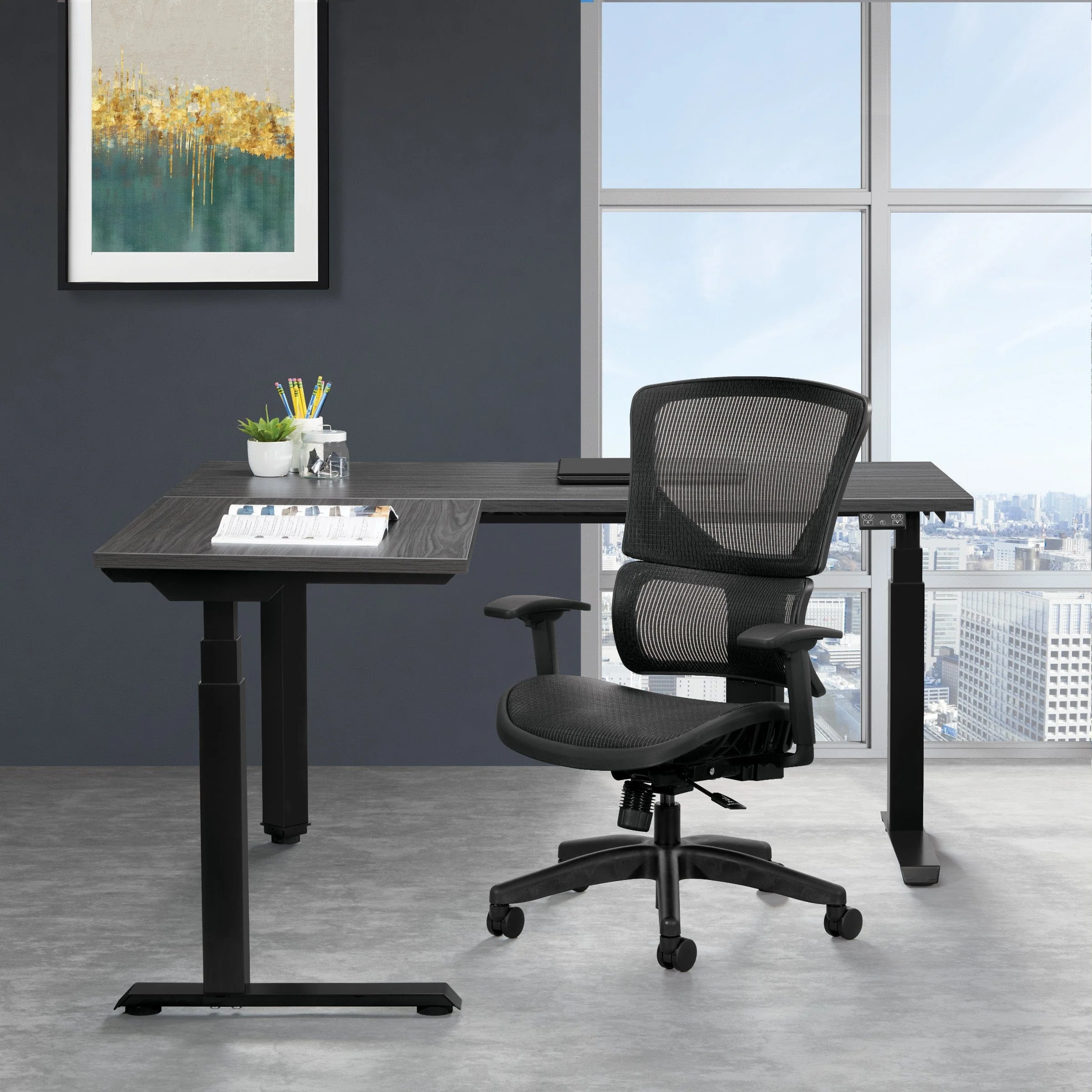 Vertical Matrix Mesh Managers Chair with Optional Headrest [639-T11N48P] - Image 4