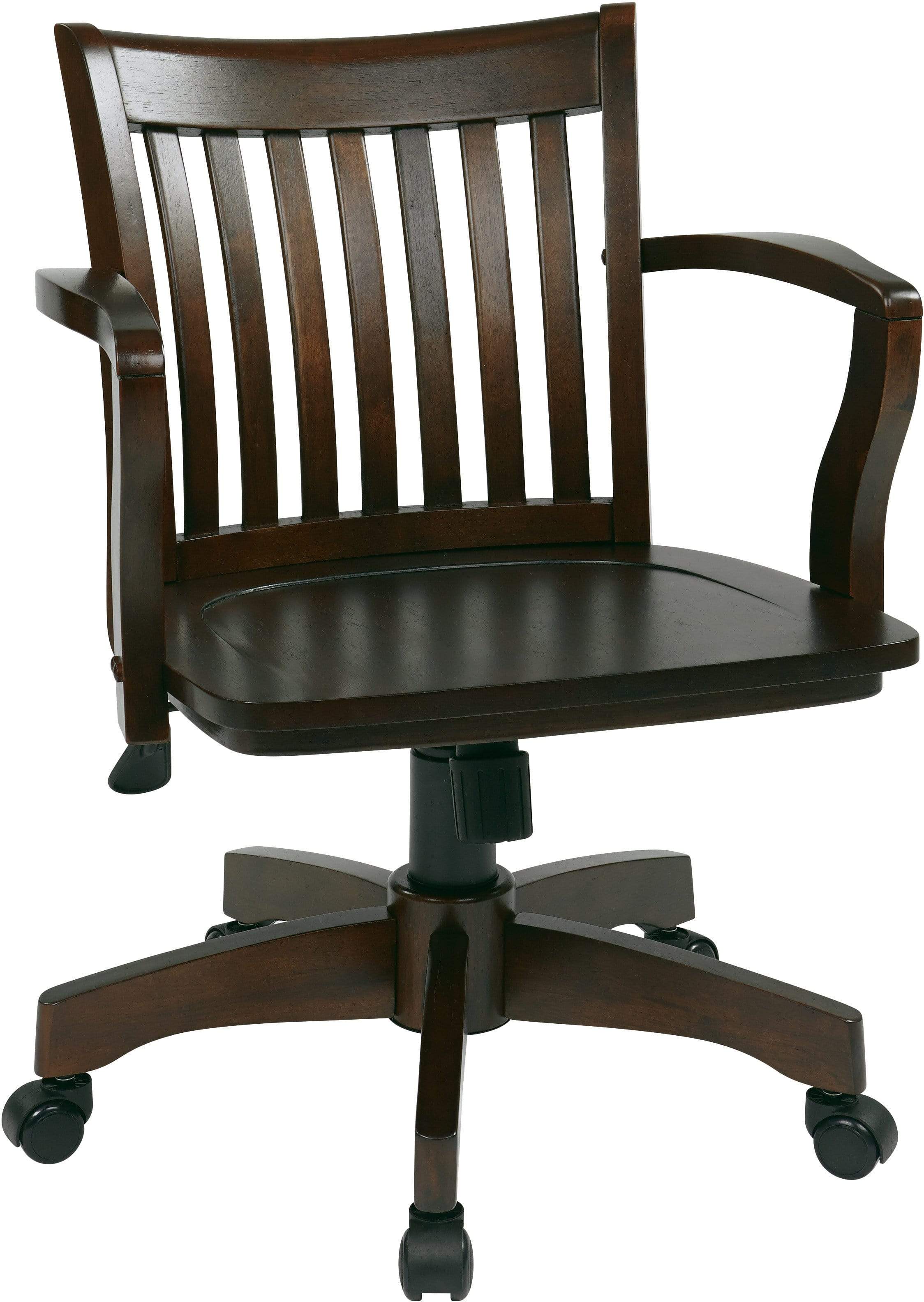 OSP Designs Wood Bankers Desk Chair [105]